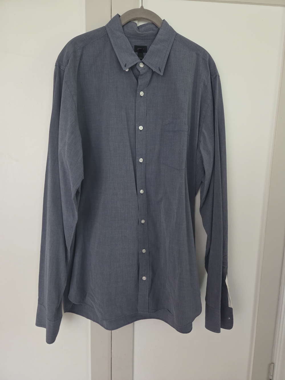 J. Crew Men's Blue Button-Down Shirt